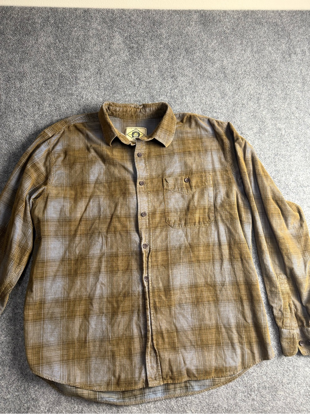 Farthest Point Men's XL Plaid Button-Up flannel Shirt long sleeve